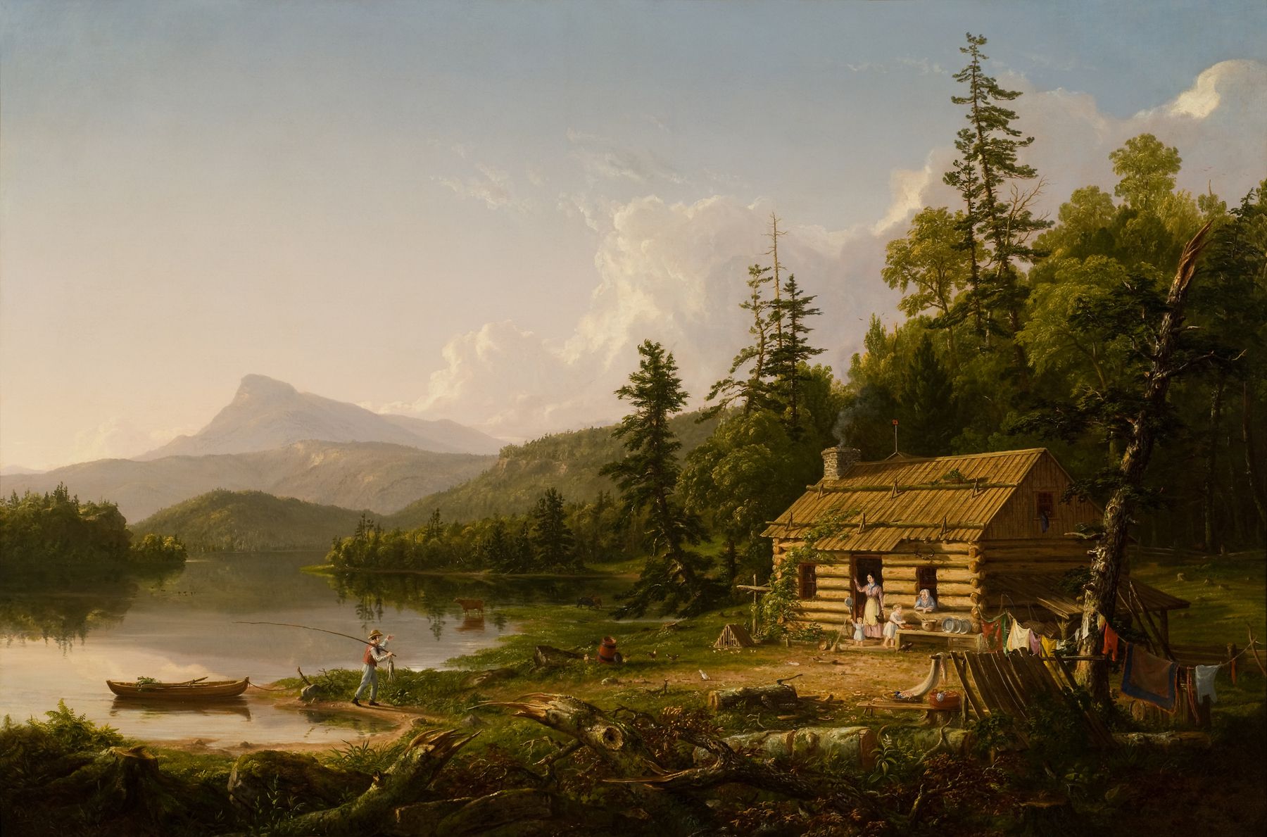 Home in the Woods by Thomas Cole (1847)